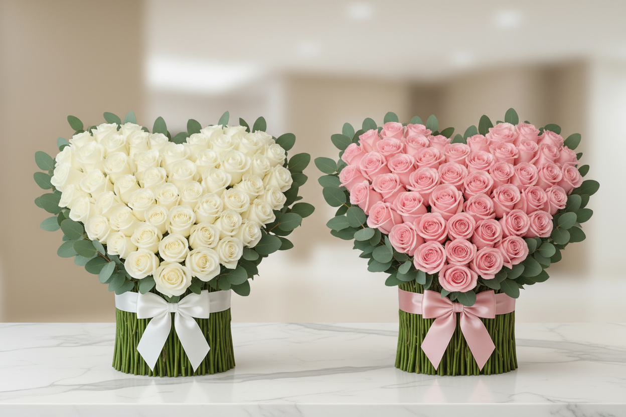 Large Heart Shaped bouquet just For all the Special Occasion's in your life...This is the Perfect Gift For Her....It can be Customize as well......
Our Valentines Day Special.....